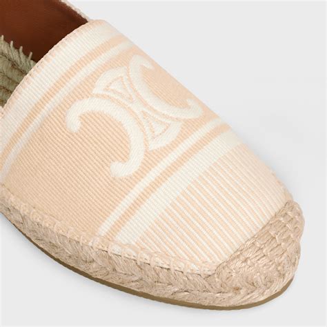 LES ESPADRILLES CELINE in TRIOMPHE JACQUARD CANVAS